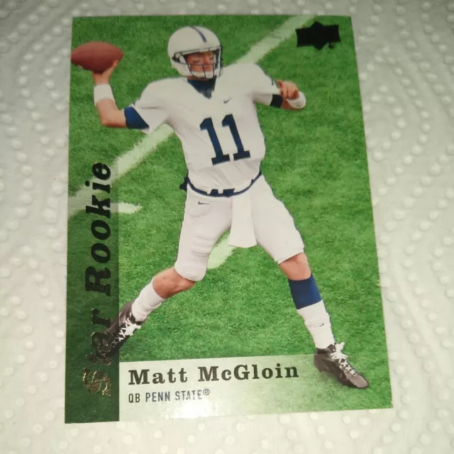 Matt McGloin 2013 UD Star Rookie #121 Penn State Nittany Lions Oakland Raiders