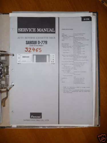 Service-Manual Sansui D-77R Cassette Deck,ORIGINAL