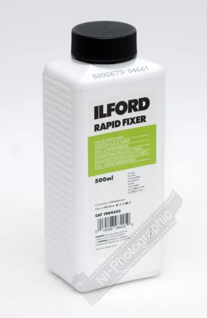 Ilford Rapid Fixer 500ml Black & White Liquid Film and Paper Fixer Free Delivery