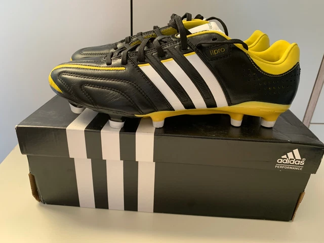 Adidas Adipure 11 Pro TRX FG 42 2/3 EU 8,5 schwarz gelb Nocken Toni Kroos