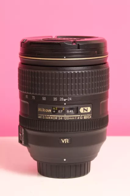 Nikon Nikkor AF-S 24-120mm F4G ED VR Full Frame Lens F Mount EXCELLENT!