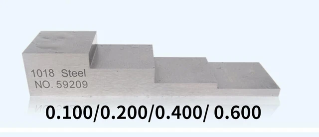4-STEP ULTRASONIC CALIBRATION Block test block for Thickness Gauge 1018