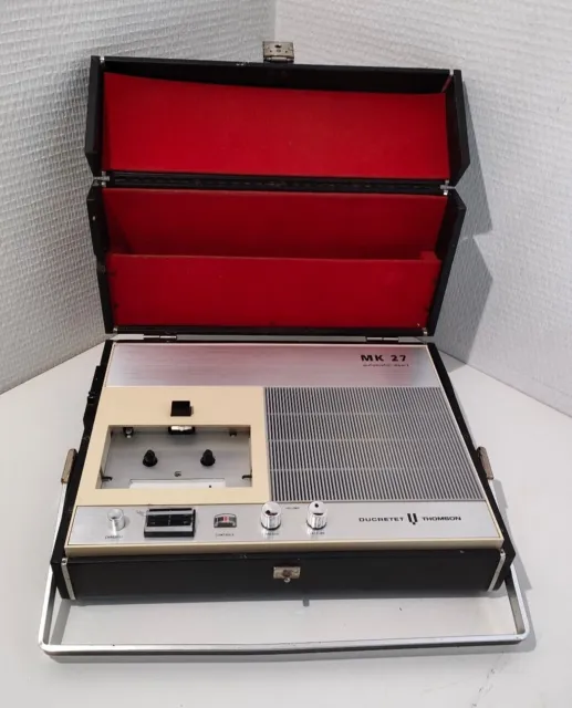 Ducretet Thomson MK 27 lecteur cassette vintage années 60