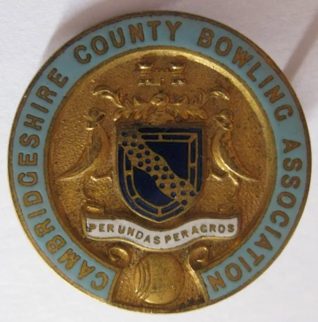 Great Britain - Cambridgeshire County Bowling Association - Distintivo Anni '30