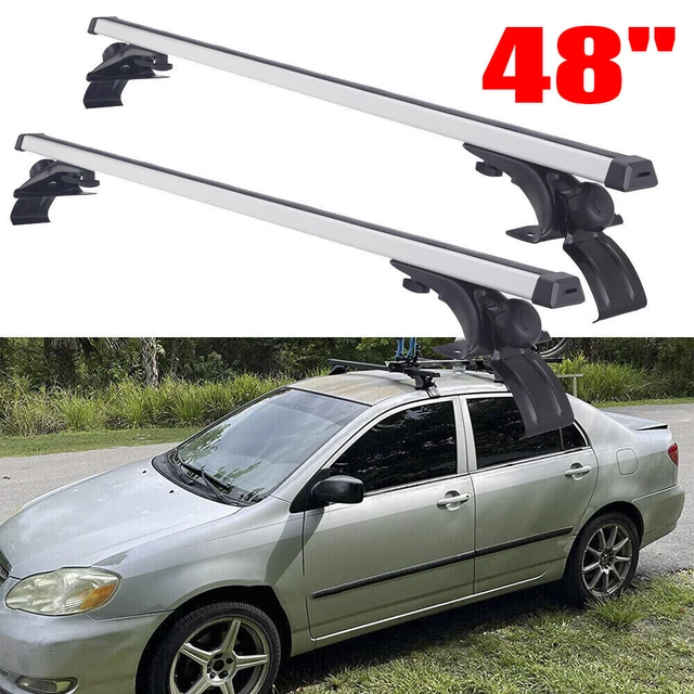 UNIVERSAL 48& ALUMINUM Car Top Roof Rack Cross Bar Luggage Cargo
