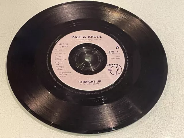 Paula Abdul - Straight Up - Cold Heart - Vinyl Schallplatte 7" Single - 1989 Sirene 3