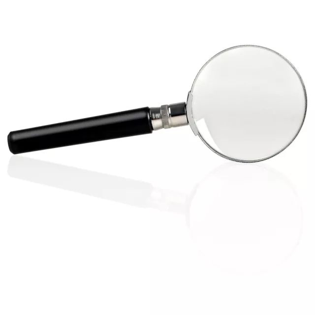 Insten 10X Magnifying Glass, 2 Inch Handheld Glass Reading Magnifier, Black 3