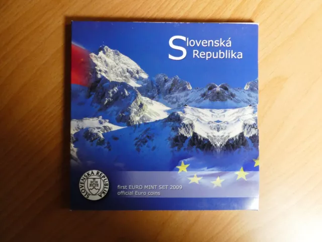KMS, Slowakei, 1 Cent - 2 Euro, 2009, original, im Folder
