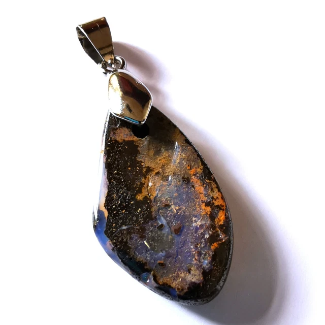 Pendentif opale boulder Queensland Australie