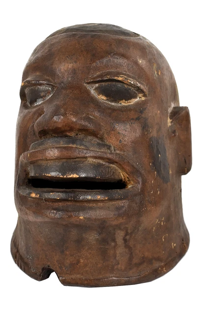 Makonde Wood Carved Helmet Mask Tanzania