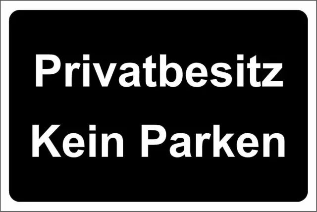 Propriété privée pas de panneau de stationnement