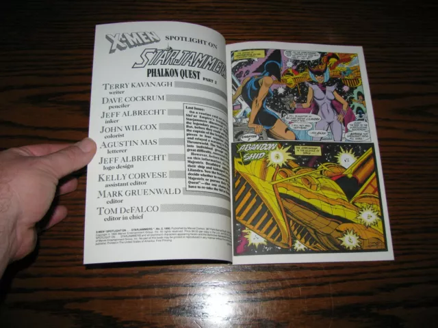 Marvel X-MEN SPOTLIGHT ON...STARJAMMERS 1,2 Complete Set!! Glossy VF+ 1990 5