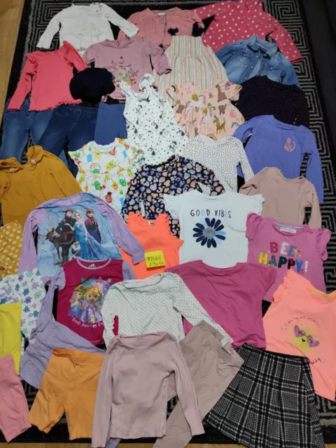 #B48 Enorme pacchetto di vestiti per ragazze 2-3 anni GEORGE NEXT ZARA FROZEN TU H&M PRIM