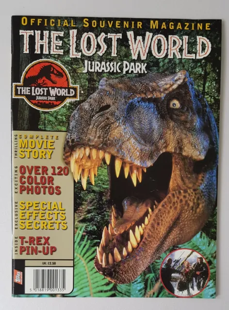 the lost world jurassic park official souvenir magazine, Topps 1997
