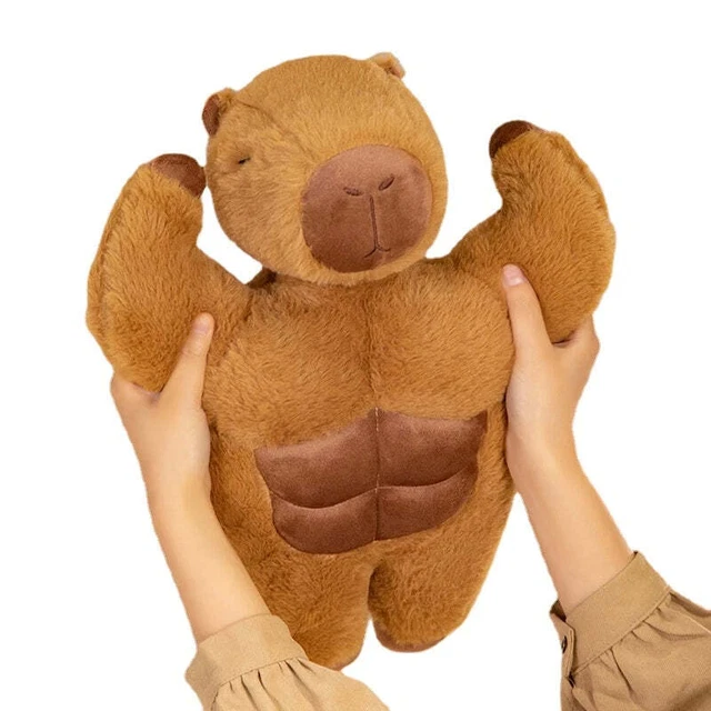 TsoLay Peluche Capybara Burger – Oreiller Géant De 20 Cm En Forme De Hamburger, Jouet Hyper Doux Et Réaliste, Cadeau Original Pour Enfants Et Ados