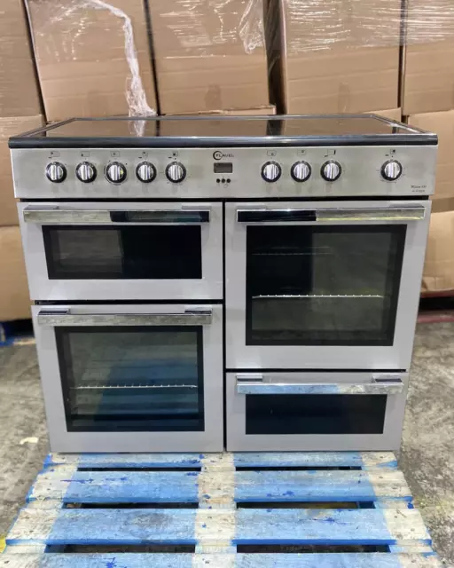 NEW GRADED BLACK Chrome Flavel Milano 100 MLN10CR Electric Range