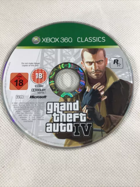 Grand Theft Auto IV Gta 4 Xbox 360. Disque