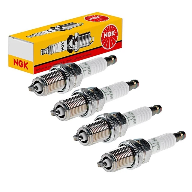 4 x NGK Standard Motorcycle Spark Plugs - DR8ES - (2923)