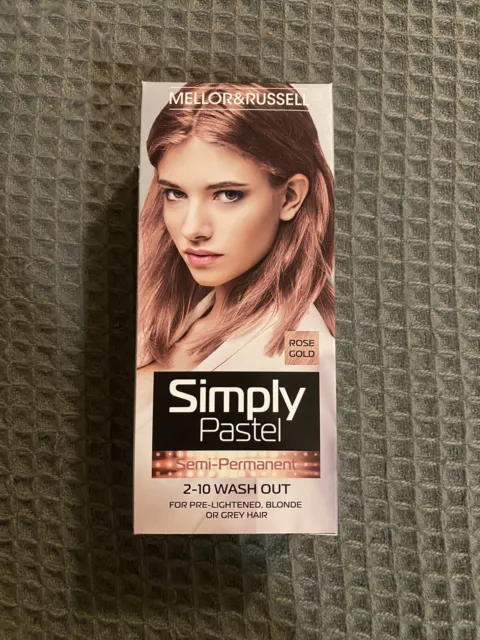 Mellor & Russell Simply Pastel Semi-Permanent Hair Colour Dye rose gold