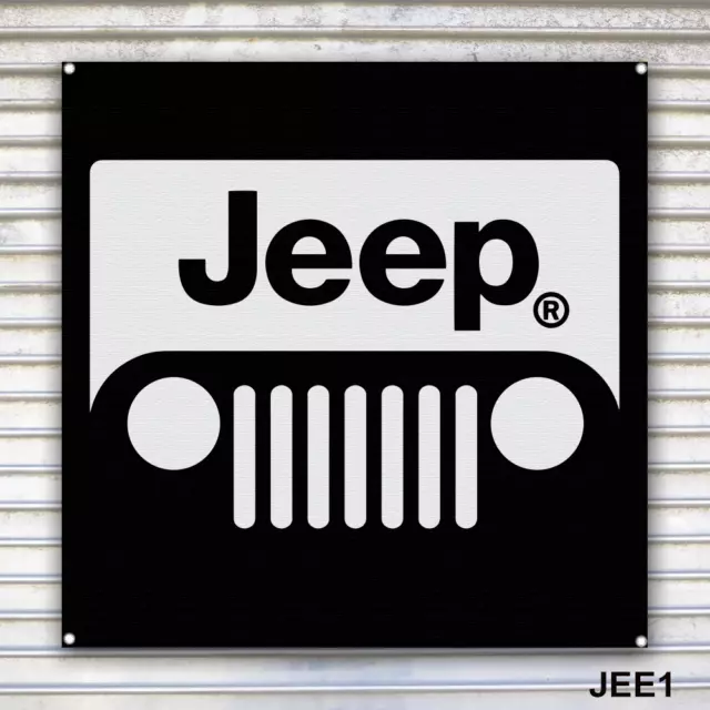 Jeep Banner Sign Wall Art