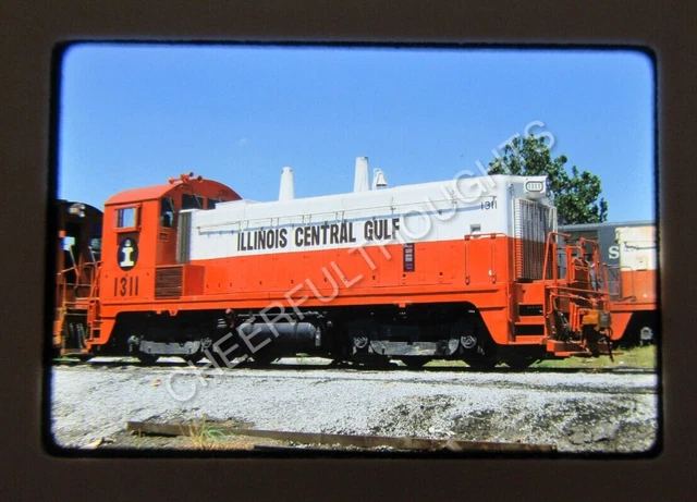 Original '75 Kodachrome Slide ICG Illinois Central Gulf 1311 SW1300 Clean  38I36