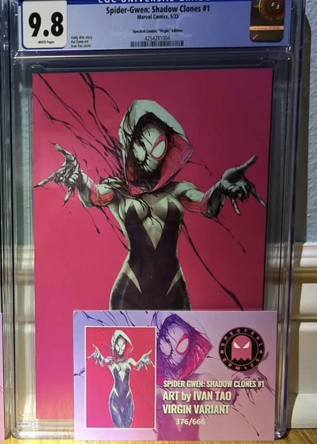 Spider Gwen Shadow Clones 1 Ivan Tao  Virgin CGC 9.8 w/ COA