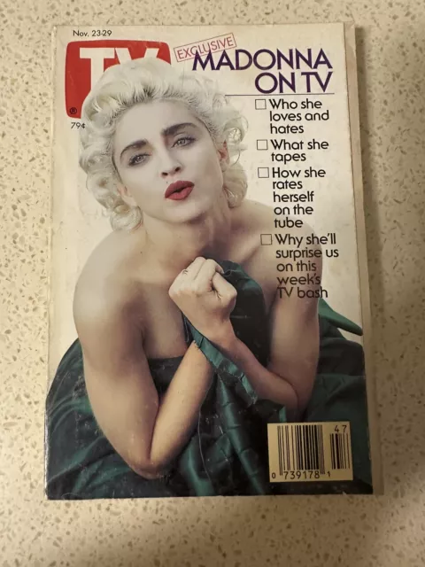 Madonna On The Cover Of TV Guide Magazine November 1991