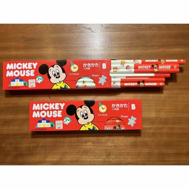 Mickey Drawing Pencil Hexagonal Shaft Dozen Set Mitsubishi