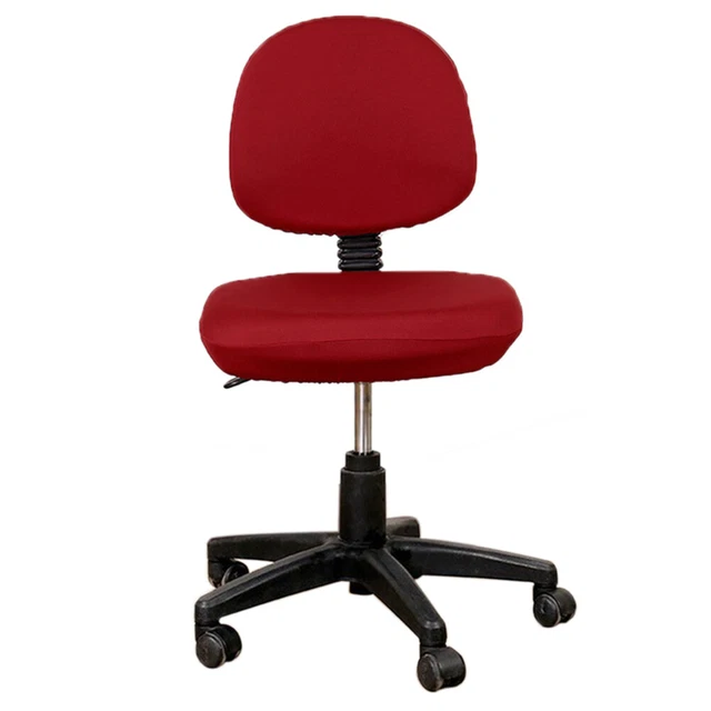 (Red)Office Chair Cover Protective Chairslipcover Office Chair Cover 2pcs