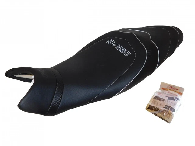 Housse Selle Sur Mesure 1998-2004 Housse De Selle Suzuki XF 650 Freewind 1998-2004 - Eco-cuir Imperméable - Noir/Gris - Sur Mesure Customisation Siège Moto