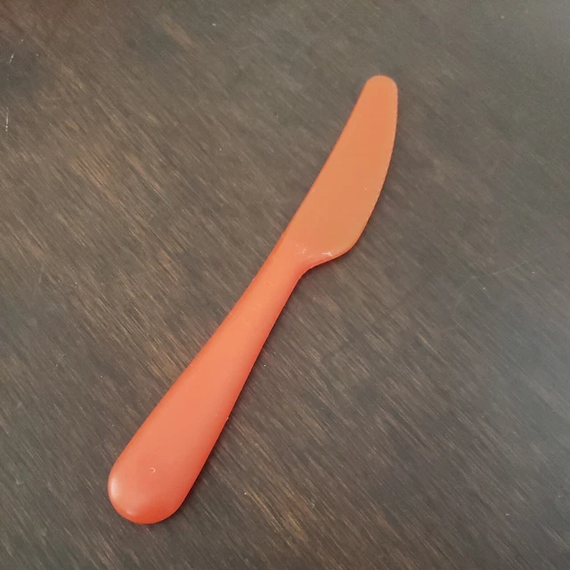 IKEA 7& PARING Knife Plastic Grip Orange Handle Cooking Eating Utensil