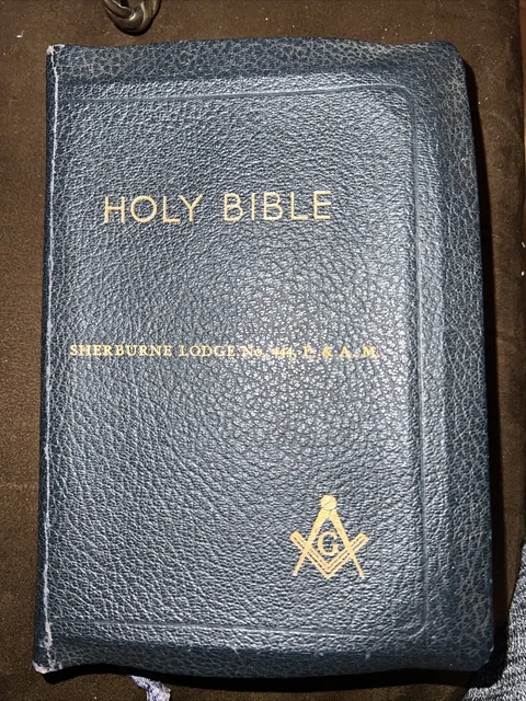 Masonic Freemasonry Holy Bible Sherburne Lodge No. 444 F. & A.M.