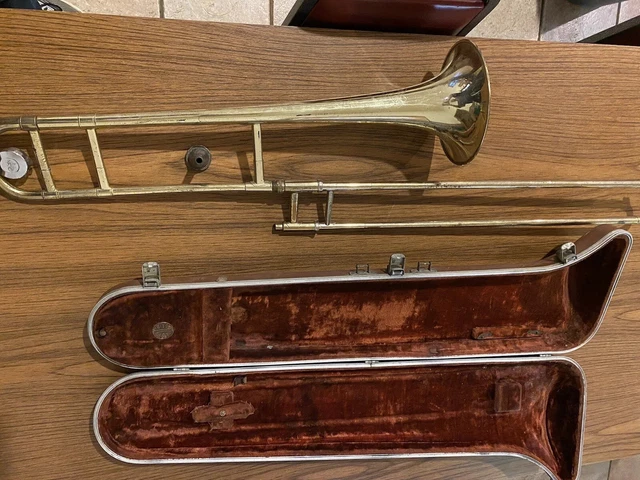 Olds Ambassador Fullerton Trombone With Case - ATTIC FIND, ACCORDINGLY PRICED!