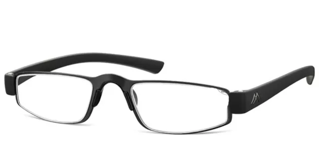 Unisex Lesebrille aus Metall Lesehilfe schwarz +1,0 bis +3,5 Neu Geschenkidee