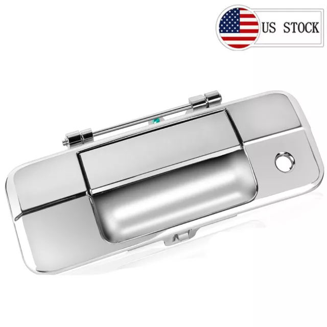 Chrome Tailgate Door Handle with Keyhole for 2007-2013 Toyota Tundra 69090-0C040