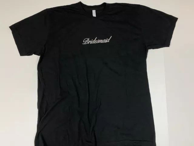 Bridesmaid Womens Shirt Extra LArge black embellished