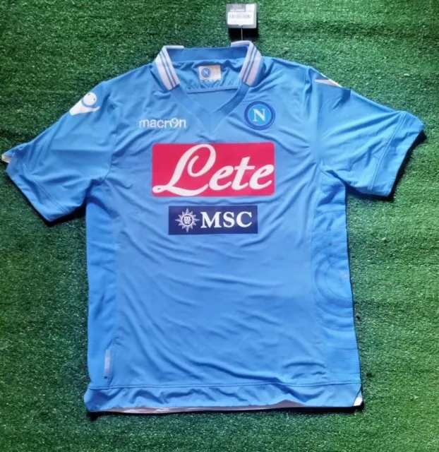 Napoli Lete 2013 Home Macron Soccer Jersey SEE DESCRIPTION