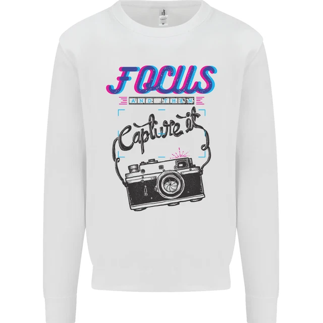 Felpa maglione bambini Focus and Then Capture It Photography