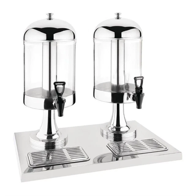 Olympia Saftdispenser zweifach 2x6,5 L Getränkespender Retrostil