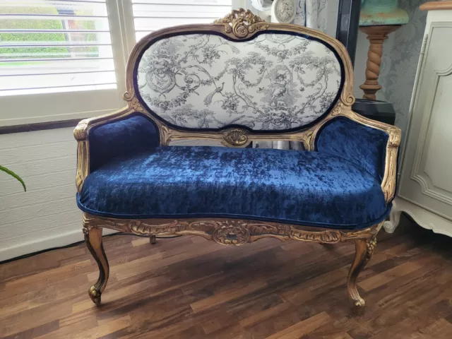 Stunning French ROCOCO GILT sofa