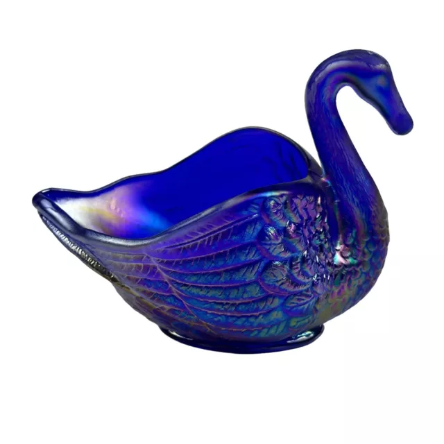 Antique Cobalt Blue Glass Swan By Imperial Glass Co Collectible Piece 27 95 Picclick