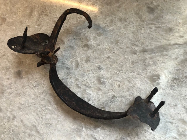 primitive Old iron Thumb Latch Handle Porch Door  Barn Gate Vtg Rustic Antique.
