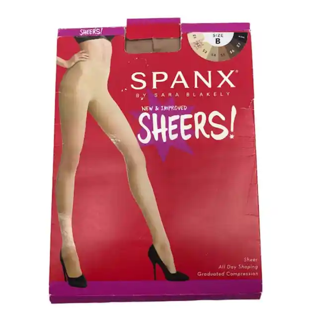 SPANX SHAPING SHEERS! Pantyhose Size-C Shade-S2 Flat Tummy Sheer