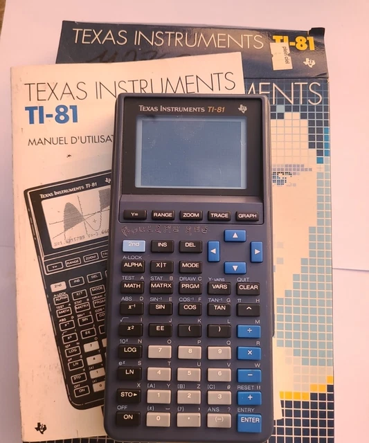 Notice TEXAS INSTRUMENTS TI-81 - calculatrice Trouver une