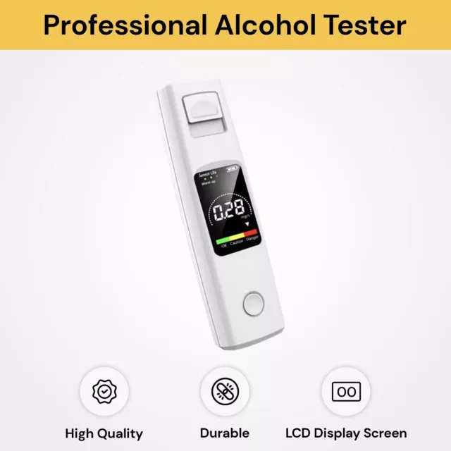 Professional Breathalyzer Breath Portable Digital Alcohol Tester for Driver Car 2