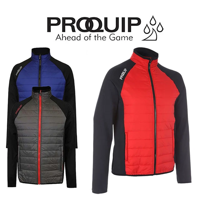 PROQUIP THERMA TOUR Golf Mens Quilted Jacket Stretch With Micro