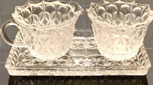 Authentic Hofbauer Collection German Crystal Cream and Sugar Set