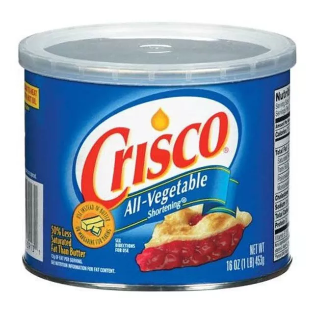 Crisco 453g Vegetable Shortening Lubricant