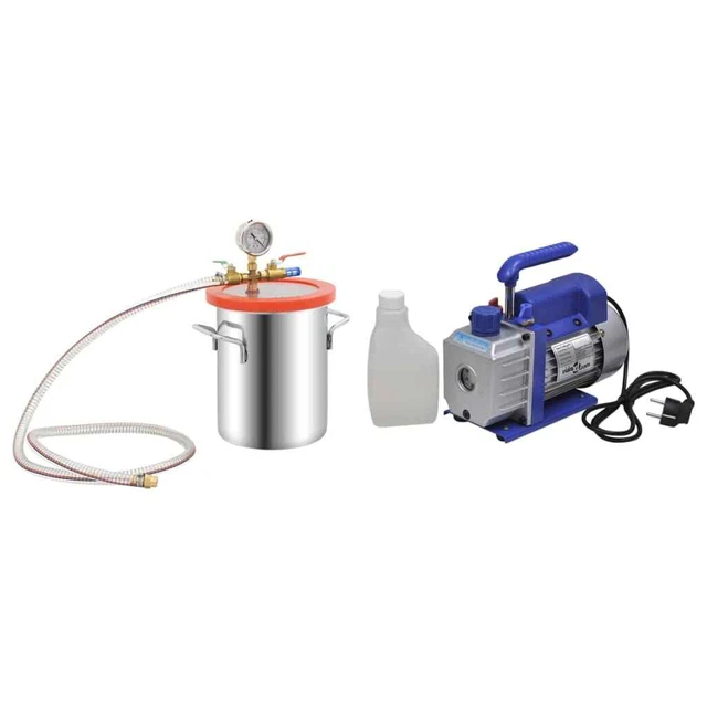 AX Camera A Vuoto 5,5L Pompa Motore 1/4HP Multiuso Vacuometro Olio Nuovo 3100544