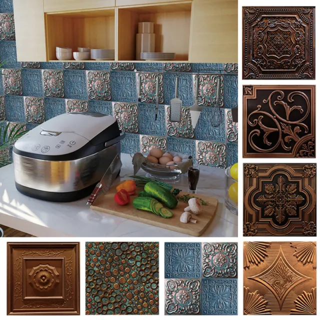 20 hojas de azulejos de pared autoadhesivos extraíbles 20 azulejos decoración del hogar impermeables